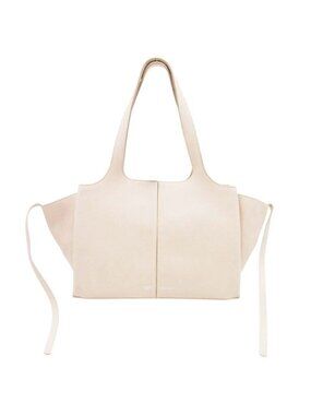 Celine Phoebe Philo Era Trifold Small Tote Handbag Purse Beige